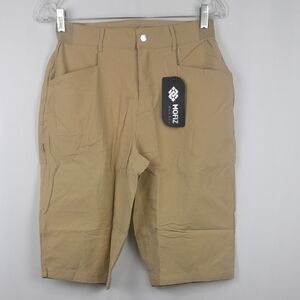 Mofiz Khaki Tan Hiking Shorts Zipper Pockets